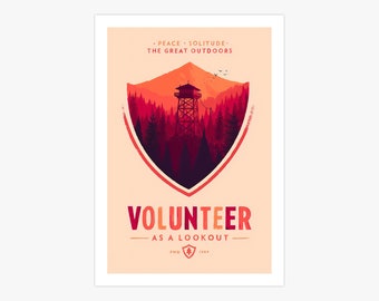 Firewatch Volunteer As A Lookout Canvas Print