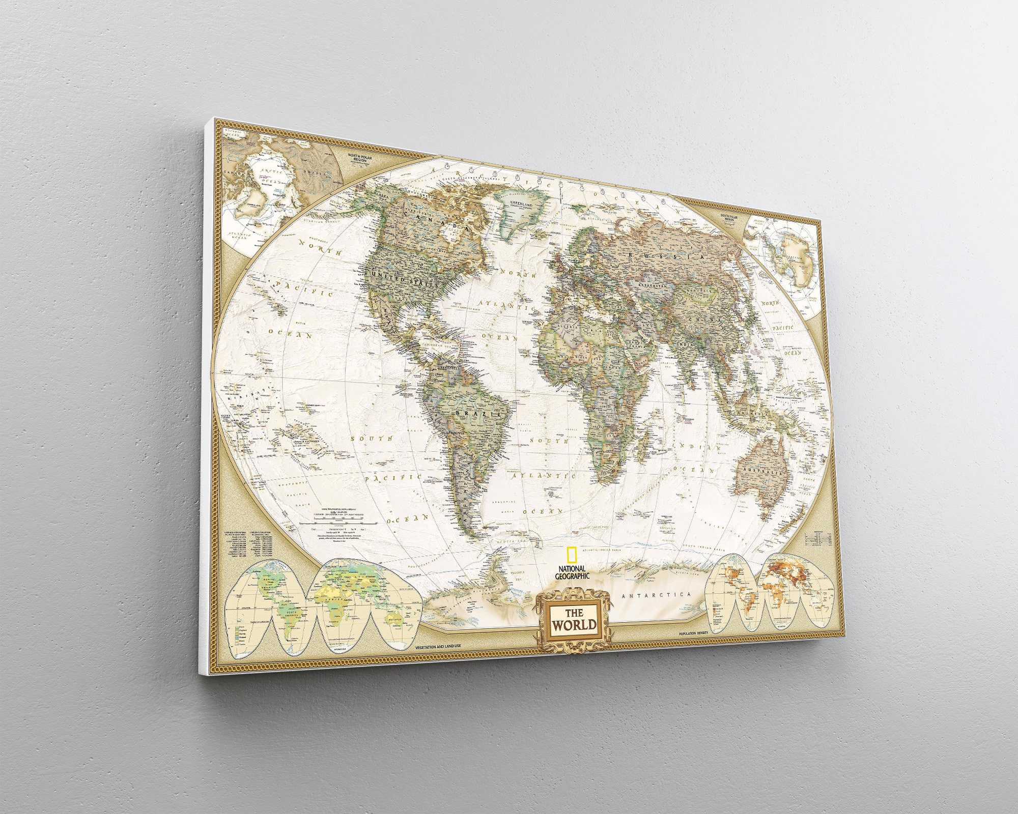 World Map Canvas Print