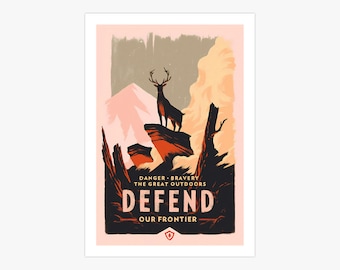 Firewatch Defend Our Frontier Canvas Print