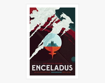 NASA Enceladus Canvas Print