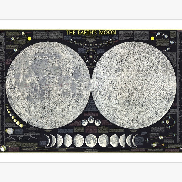 Moon Map - Etsy