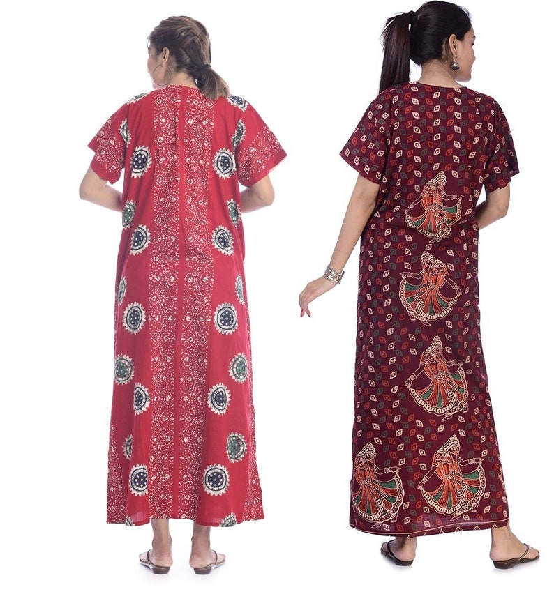 batik print kaftan nighty