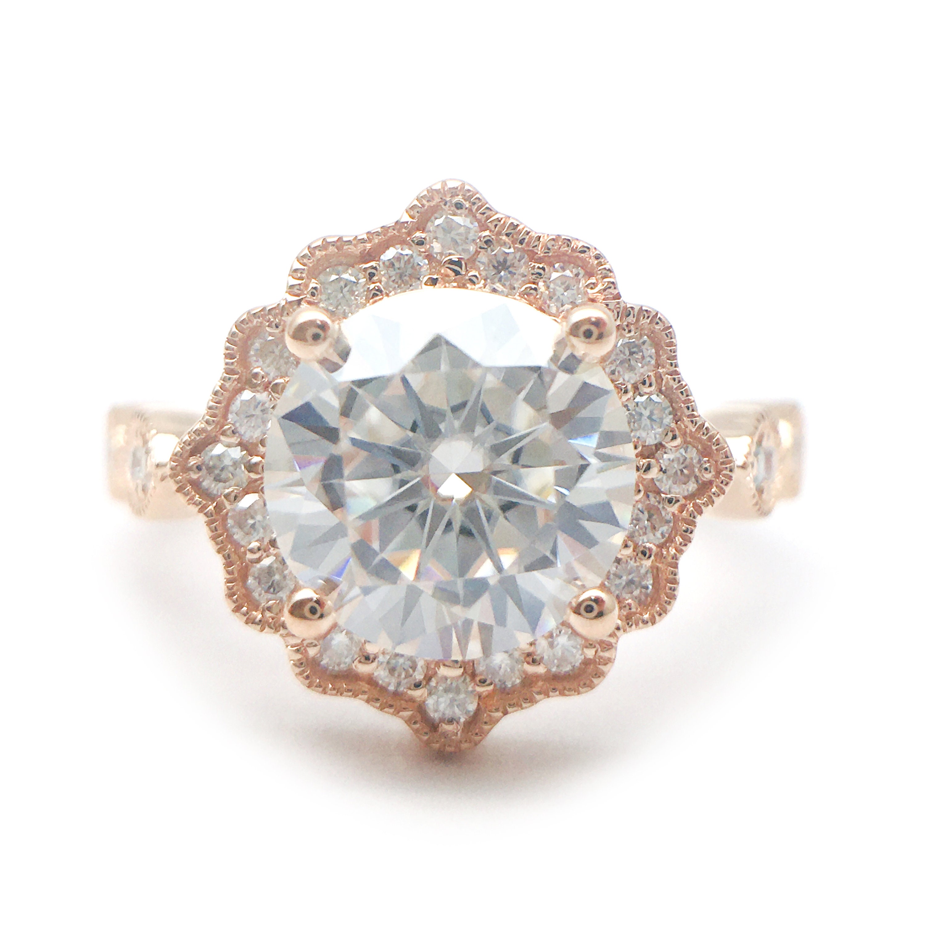 Flower ring rose gold sunflower rings personalized image 0