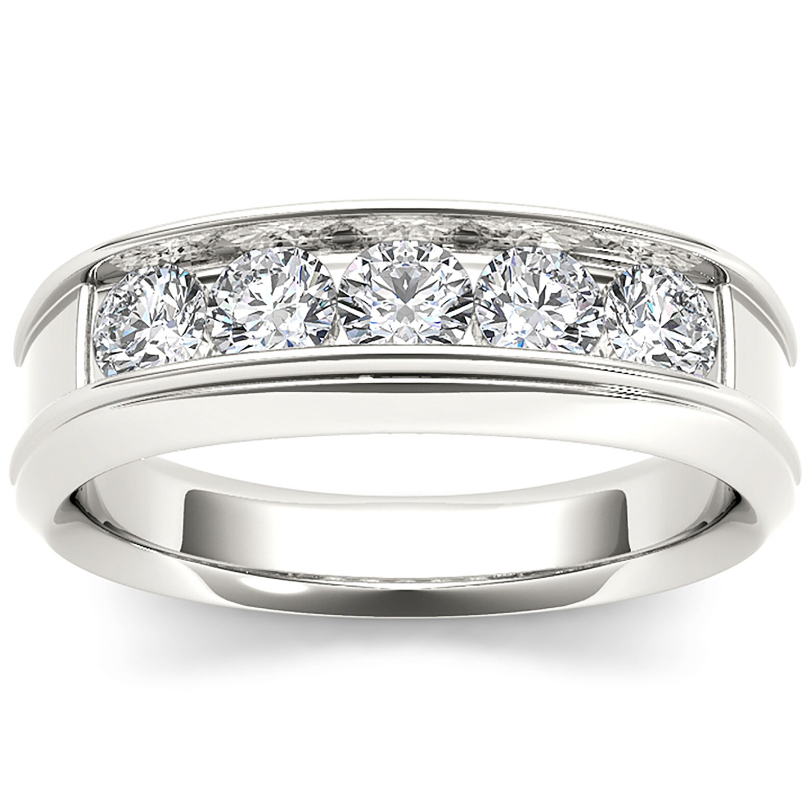 Moissanite Mens Wedding Ring / Solid Gold Vintage Mens Wedding Etsy