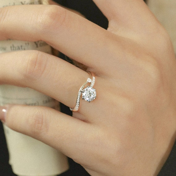 Custom engagement 2024 rings etsy