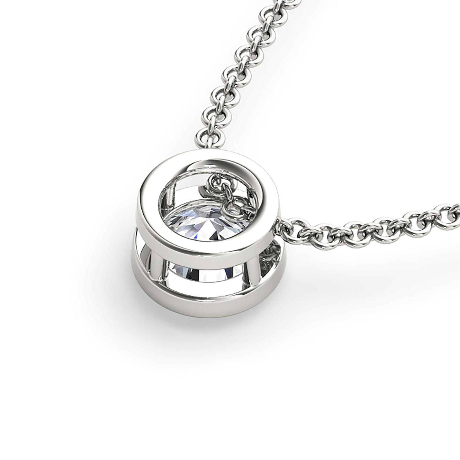 Solitaire moissanite necklace Clearance