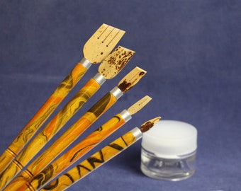41-45 mm Single extra wide spotted bamboo qalam pens for Arabic calligraphy
