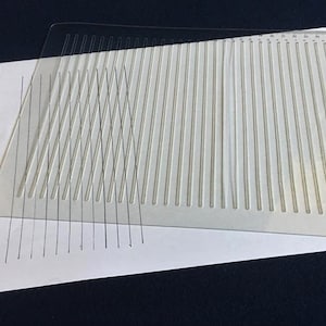 Arabisch Kalligraphie Kunststoff gerade Linie Schablone für A4 Papier - 27 oder 33 Linien