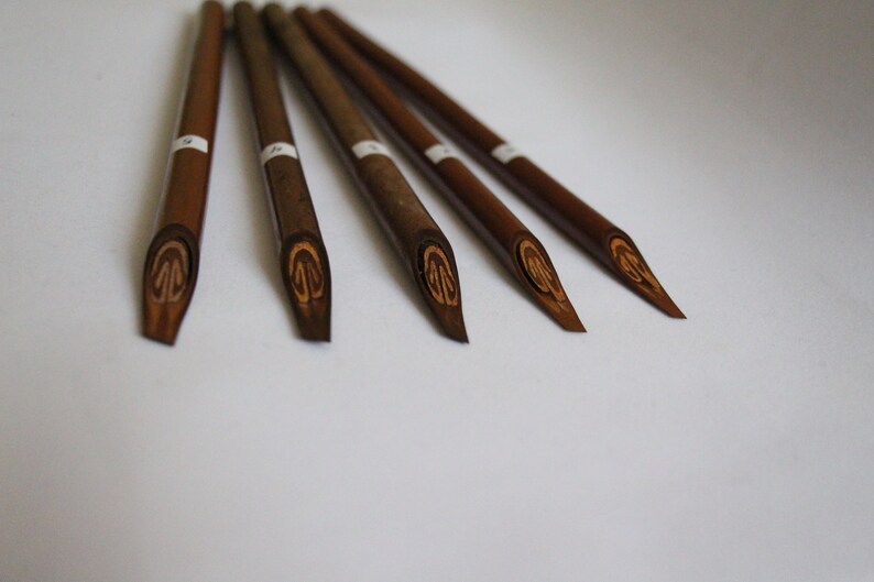 Handam reed qalam pen for Arabic calligraphy set of 5 1.5 Etsy