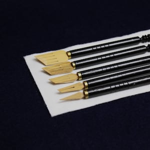 Bambus Qalam Stifte für die Arabische Kalligraphie - Sprung 5er Set (1 - 5 - 10 - 15 - 20 mm)