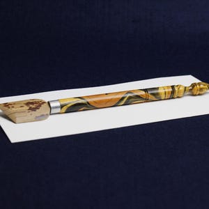 Extra breiter gefleckter Bambus-Qalam-Stift für die arabische Kalligraphie - 31 bis 45 mm