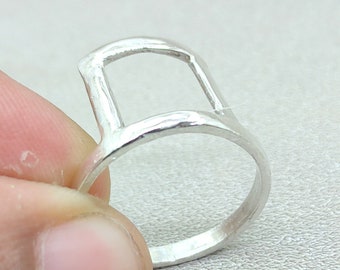 Stacking Ring, Sterling Silver Ring, Handmade Ring, Midi Ring, Chunky Silver Ring, Unisex Ring, Minimalist Ring, Fidget Ring, Gift For Her