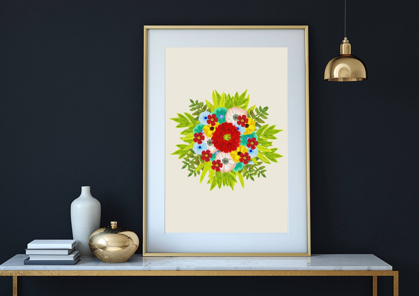 Botanical Print Flower Wall Art Flower Painting Printable | Etsy