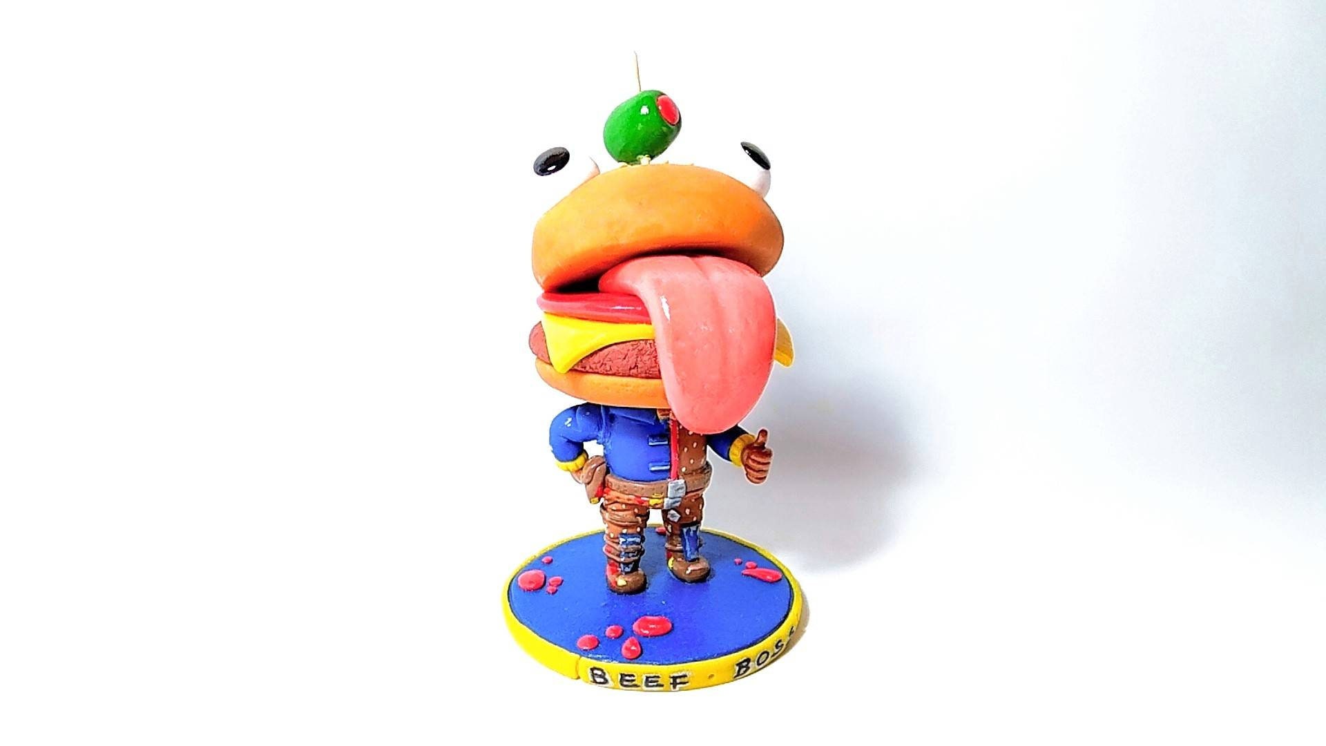 Funko pop Fortnite Beff Boss. Echo a mano con arcilla Etsy