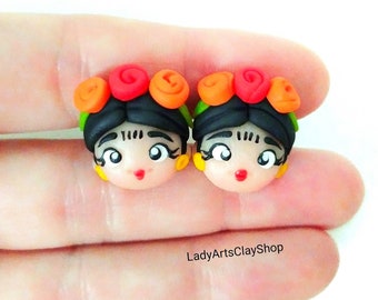 Frida Kahlo Earrings - Handmade