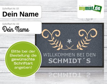 Personalisierte Fussmatte Lass Dein Herz Sprechen Etsy