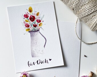 Postcard FOR YOU Mother's Day Card, Envelope Optional, Gift Woman, Greeting Card, Greeting Card