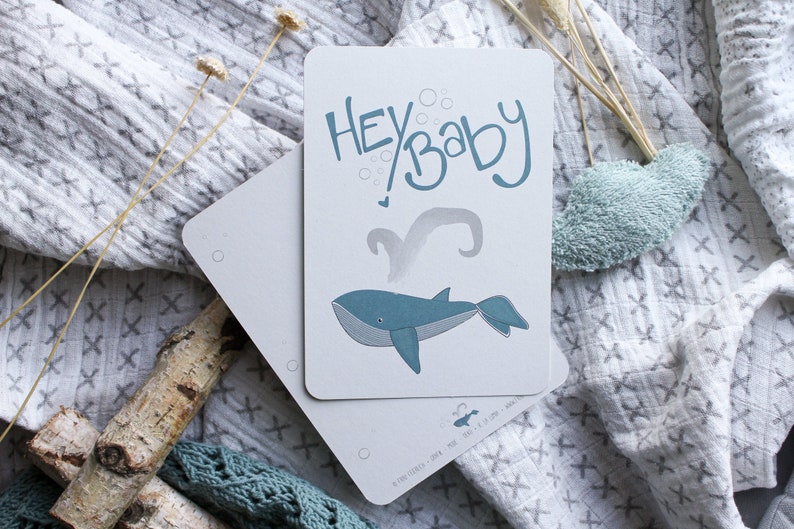 Geburtskarte Für Jungen Oder Mädchen – Coole Babys Design, Innen Blanko, 280 G/m² Karton