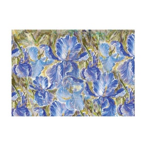 Enchanting Iris- A1 Fibre Fiber Decoupage Paper- REDESIGN WITH PRIMA, *New for 2022*