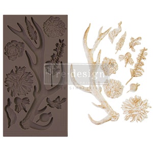 Logger's Lodge 1 Decor Mould, REDESIGN WITH PRIMA, Silicone Mould, Mood, Craft Mould 5"x10"