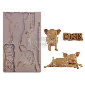 Farm Friends Decor Mould, REDESIGN WITH PRIMA, Silicone Craft Mould