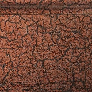 Koperbrons craquelé- Artistieke schilderstudio- Wrijf op decoratieve metaalfolie