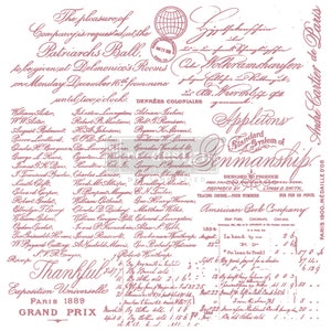 Note manuscrite, REDÉFINIR AVEC PRIMA, jeu d'estampes déco