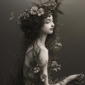 Siren, Mint by Michelle Decoupage- Decoupage paper, A3, A1