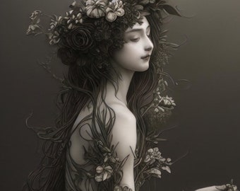 Sirene, Mint por Michelle Decoupage - Papel Decoupage, A3, A1