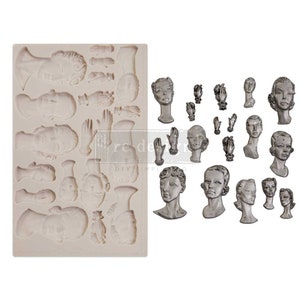 Fashion Icons Decor Mould, Finnabair from REDESIGN WITH PRIMA, Silicone mould