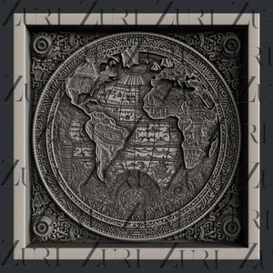 Molde de posavasos con mapa mundial, molde de silicona ZURI DESIGNS: use resina de fundición, pastas de modelado, etc. Nuevo para 2024
