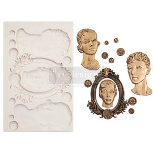 Vintage Damen Decor Mould, Finnabair von REDESIGN WITH PRIMA, Silikonform