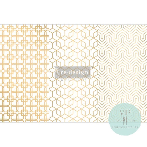 Motif Geometrique Small Transfer, REDESIGN WITH PRIMA *New & Excluse ViP transfer for 2022*