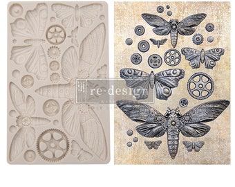 Mecha Moth Decor Mould, Finnabair from REDESIGN WITH PRIMA, Silicone mould