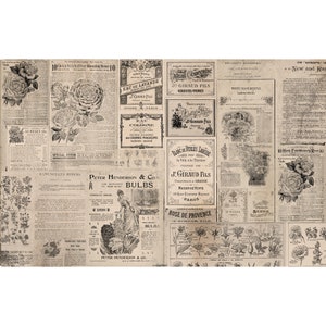 Newsprint Decoupage Decor Tissue Paper, 19"x30", REDESIGN WITH PRIMA