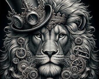 新品 タグ付き  Leonardo Lion M ライオン Leonardo Lion, Mint by Michelle Decoupage- Decoupage Paper, A3, A1