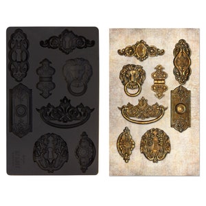 Luxembourg Hardware Decor Mould, REDESIGN WITH PRIMA, Silicone Craft Mould