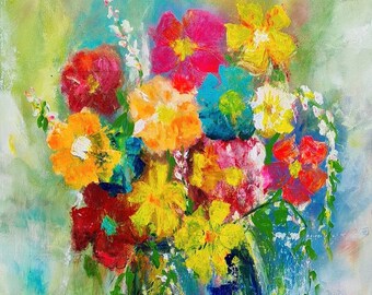 Buquê multicolorido da Karen, Menta por Michelle Decoupage - Papel para decoupage, A3, A1