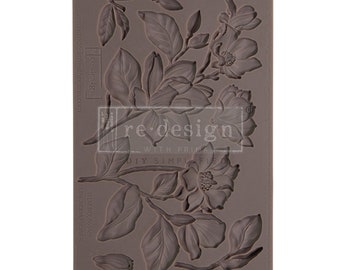 Magnolia Blooms Decor Mould, REDESIGN WITH PRIMA, Silicone Craft Mould