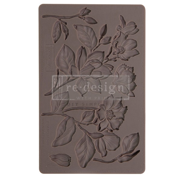 Magnolia Blooms Decor Mould, REDESIGN WITH PRIMA, Silicone Craft Mould