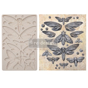 Nocturnal Insects Decor Mould, Finnabair from REDESIGN WITH PRIMA, Silicone mould