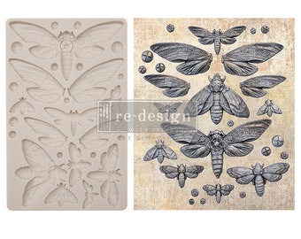 Nocturnal Insects Decor Mould, Finnabair from REDESIGN WITH PRIMA, Silicone mould