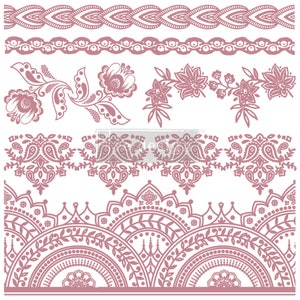 Bohemian Florals, REDESIGN WITH PRIMA, Decor Stamp Set