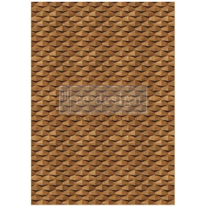Timber Luxe- A1 Fibre Fiber Decoupage Paper- REDESIGN WITH PRIMA