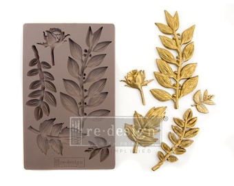 Leafy Blossoms Decor Mould, REDESIGN WITH PRIMA, Silicone Craft Mould
