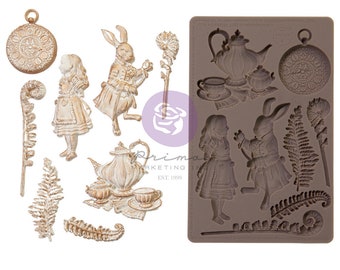 Following Alice Decor Mould, Lost in Wonderland from REDESIGN WITH PRIMA, Silicone mould