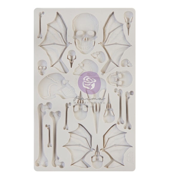Wings & Bones Decor Mould, REDESIGN WITH PRIMA, Silicone Craft Mould