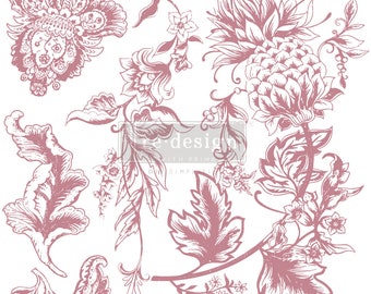 Rustieke bloemenelementen, OPNIEUW ONTWERPEN MET PRIMA, decorstempelset