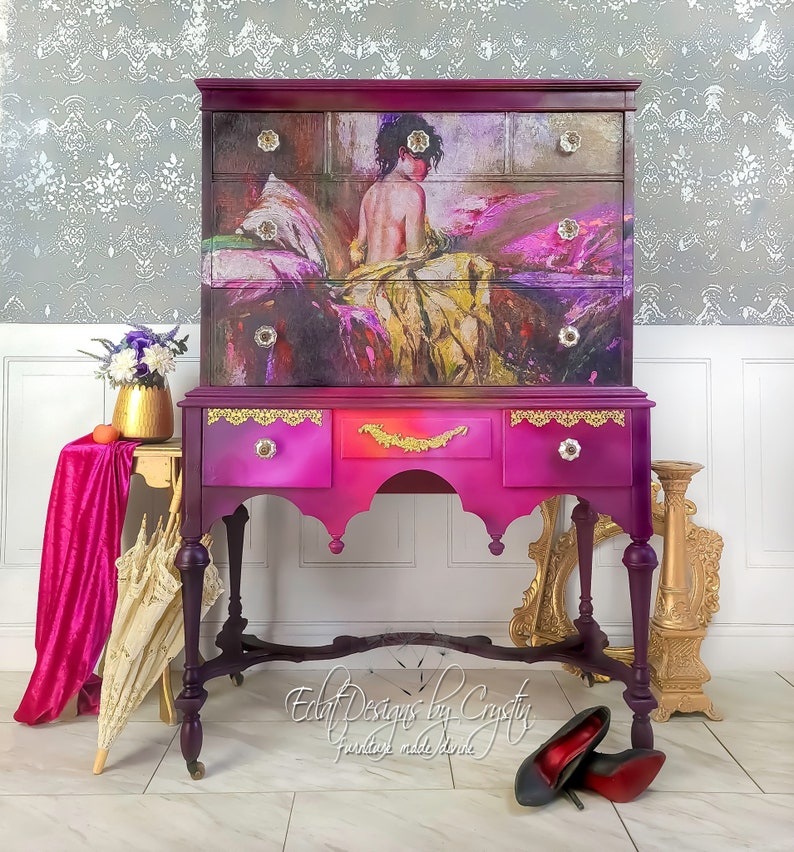 Peaceful A1 Decoupage Paper REDESIGN WITH PRIMA Mulberry Etsy UK