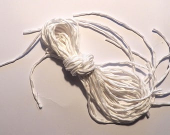 12 silk cords, silk ribbons, material, hand-rolled, ponge, packaged